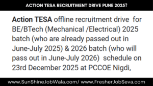Action TESA Recruitment Drive 2025?